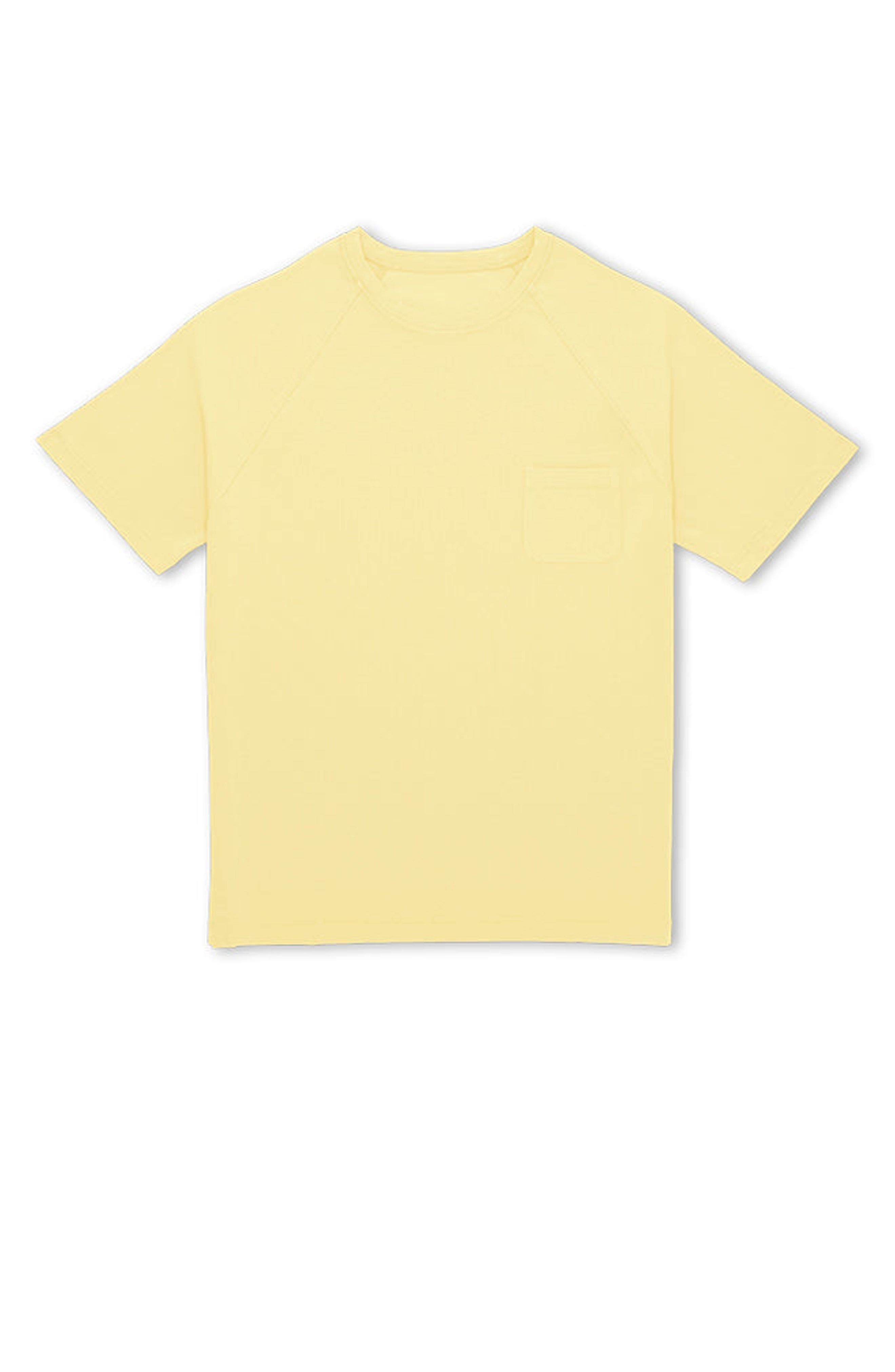 Fortela Vermont Jersey T-shirt With Chest Pocket In Yellow
