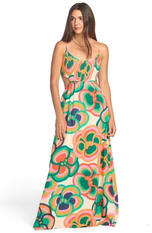 Billabong X Mami Wata True Desire Cutout Cotton Maxi Dress