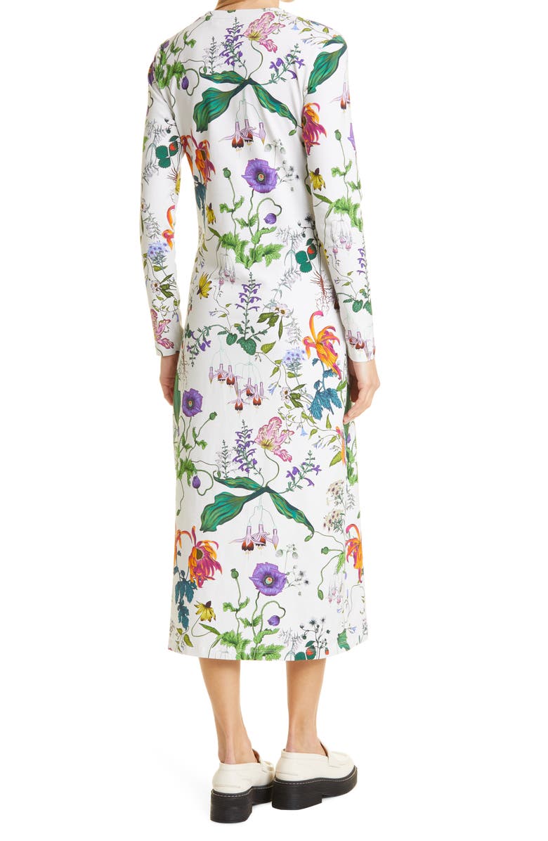 MUNTHE Cork Floral Long Sleeve Dress, Alternate, color,