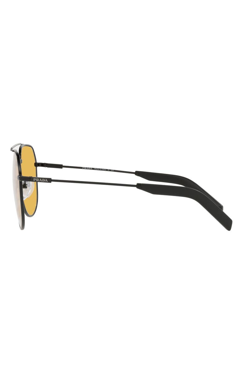 Prada 60mm Aviator Sunglasses, Alternate, color, 