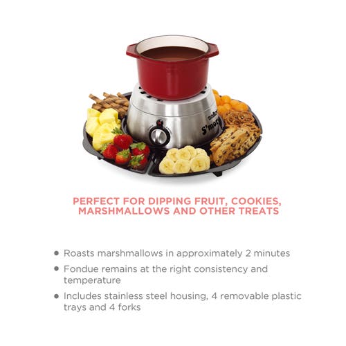 Salton S'mores & Fondue Maker Black In Black