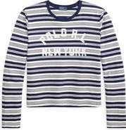 Polo Ralph Lauren Stripe Graphic Logo Cotton Jersey T-Shirt