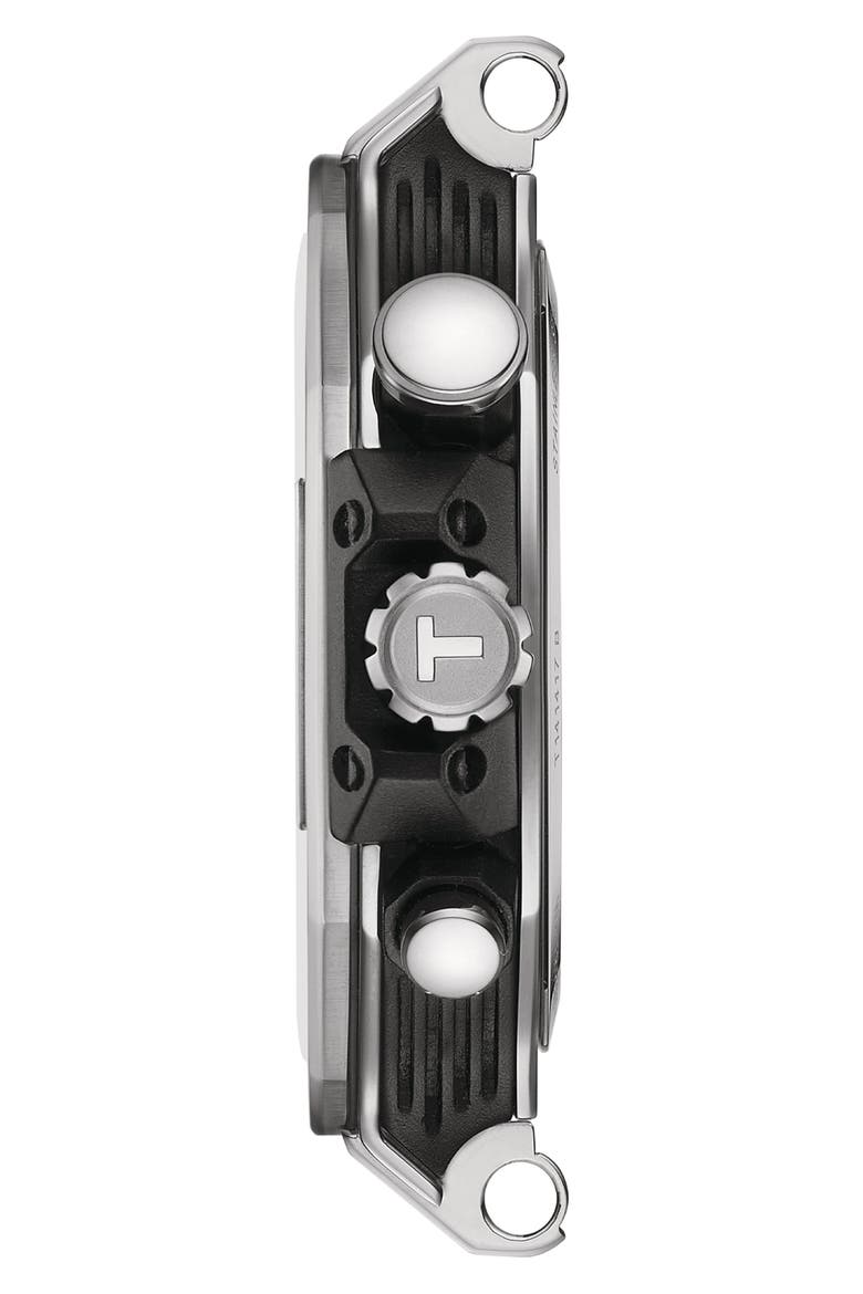 T-Race Chronograph Bracelet Watch, 45mm, Alternate, color, GREY