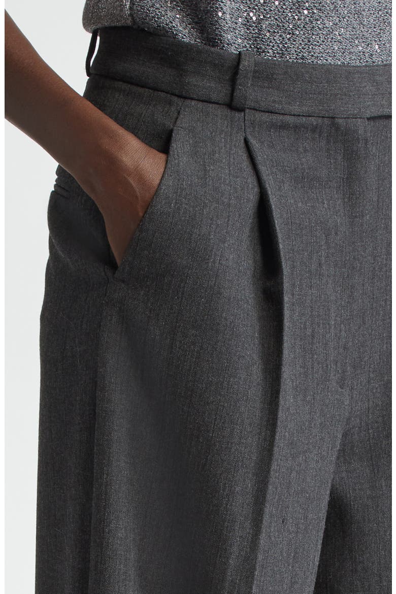 Pinstripe Luxe Suiting Pants, Alternate, color, SHADOW