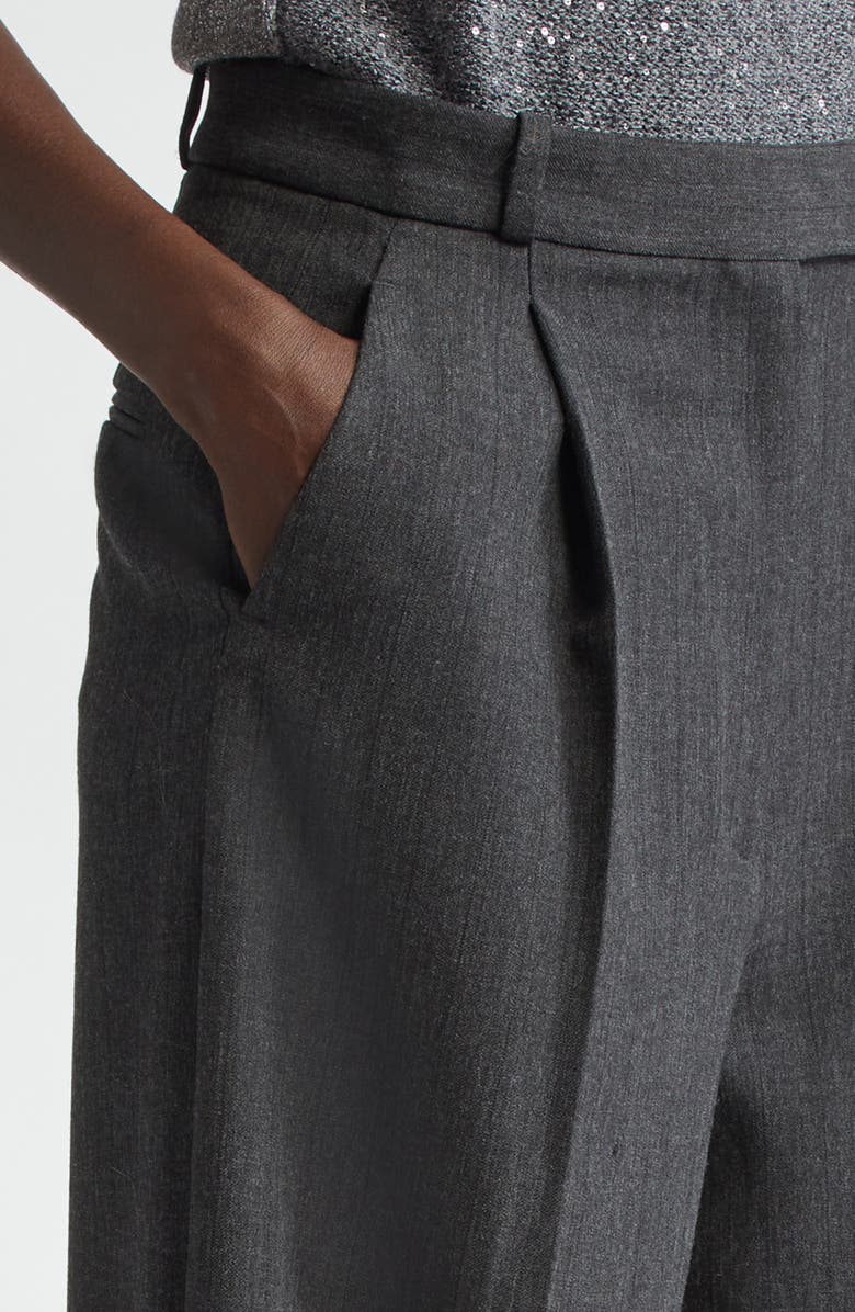 ST. JOHN Pinstripe Luxe Suiting Pants, Alternate, color, 