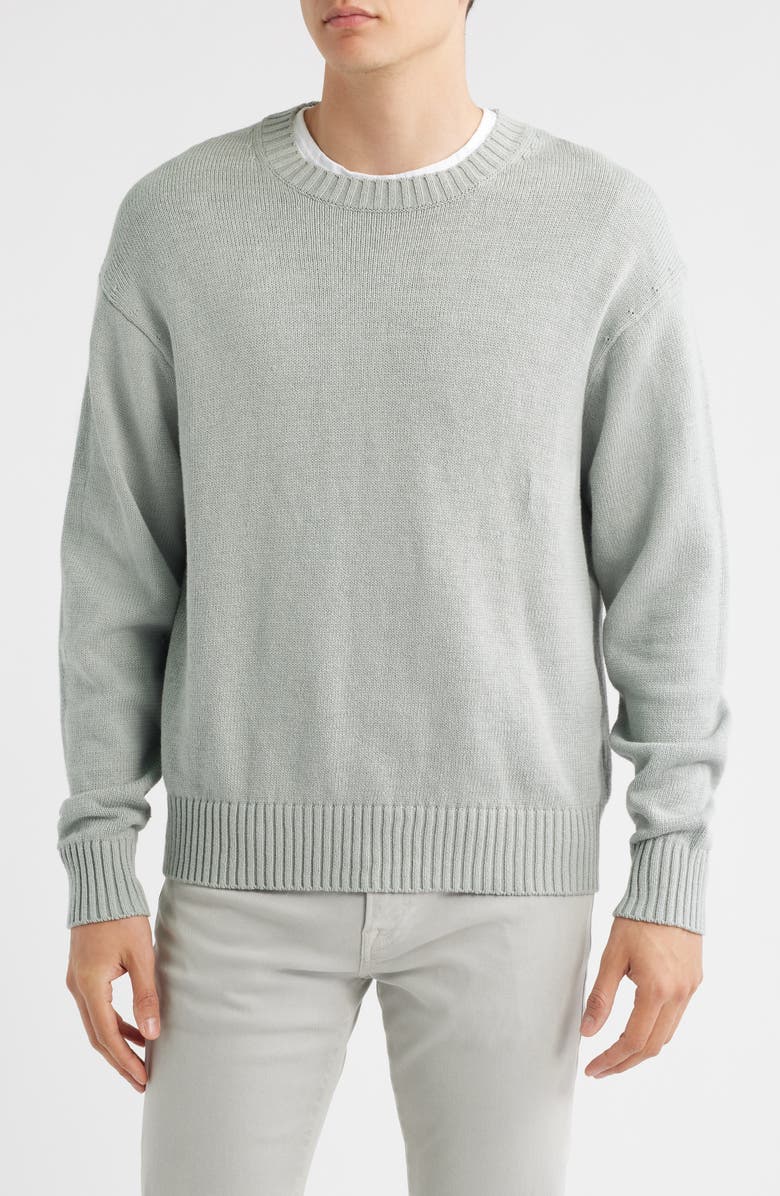 FRAME Cotton & Silk Sweater, Main, color, 