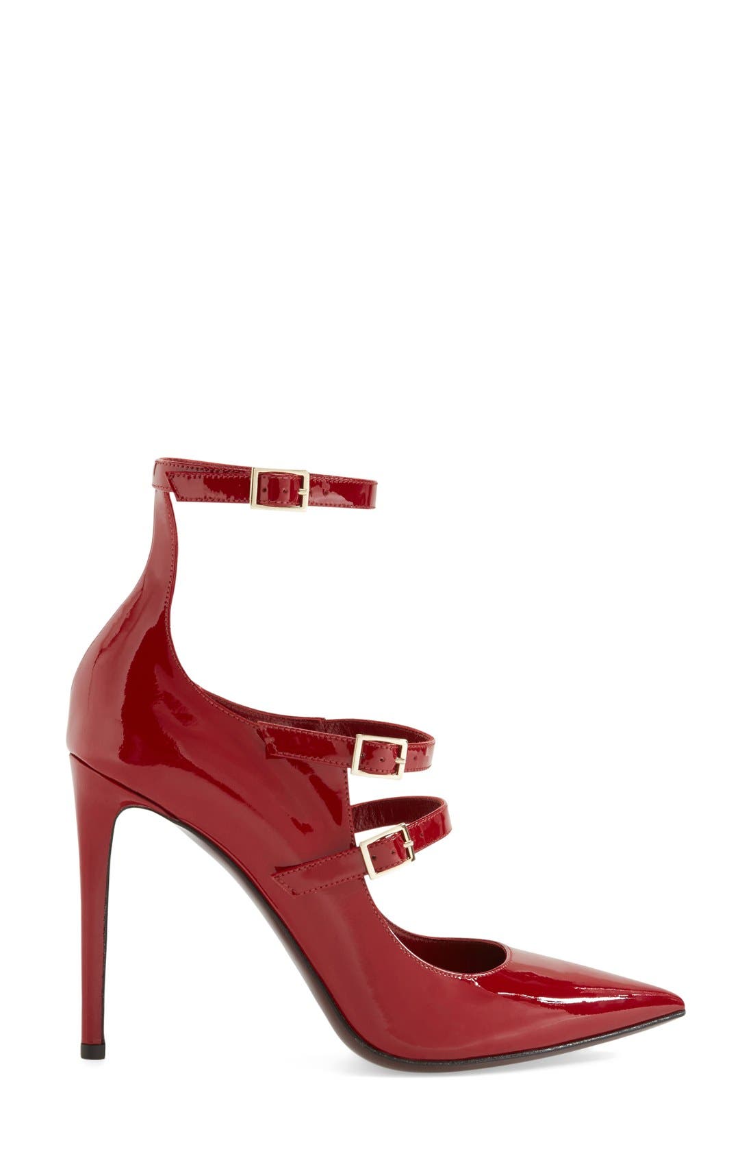 'Possession' Pointy Toe Pump, Alternate, color, RED PATENT