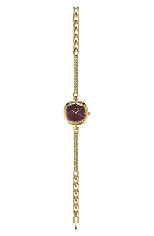 Ettika Petite Square Bracelet Watch, 22mm X 22mm In Gold