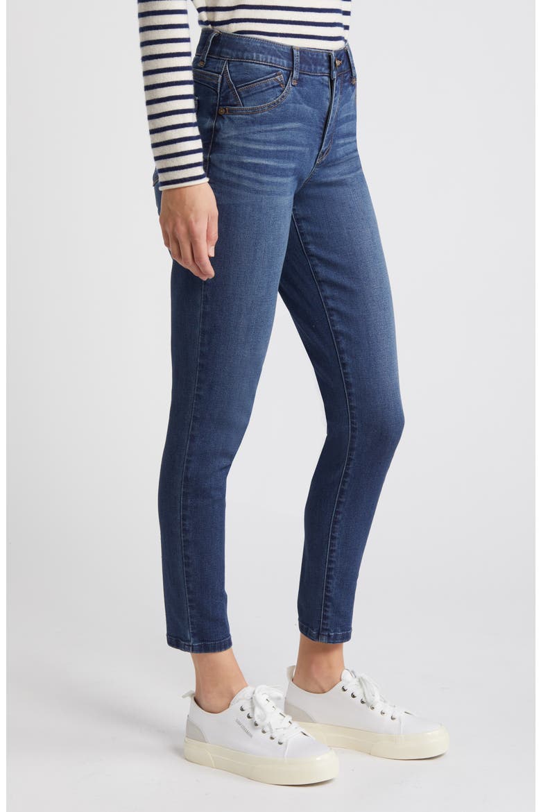 'Ab'Solution Sophie Ankle Skinny Jeans, Alternate, color, BLUE