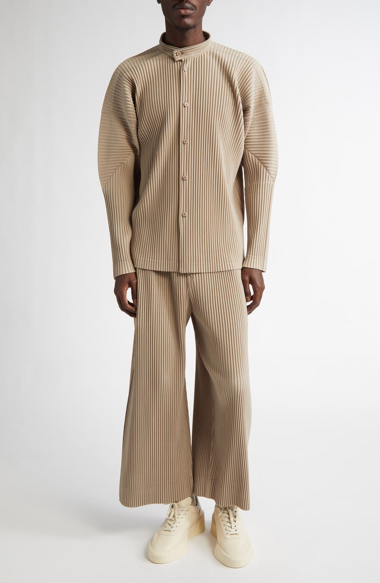 Homme Plissé Issey Miyake Monthly Colors September Pleated Button-Up Shirt, Alternate, color, 