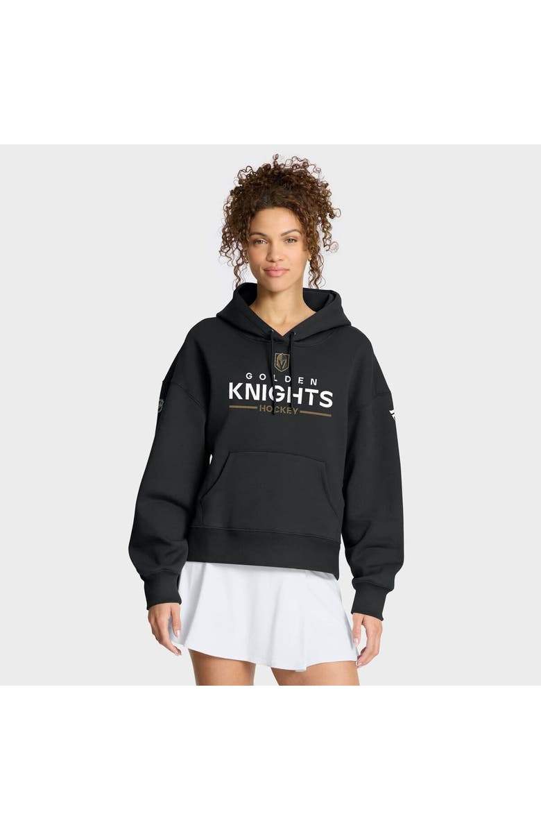 FANATICS Women's Fanatics Black Vegas Golden Knights Authentic Pro Primary Pullover Hoodie, Main, color, Black