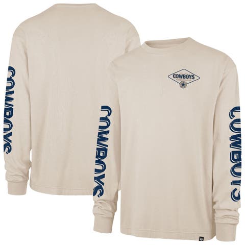 Men's '47 Tan Dallas Cowboys Cairn Ravine Foundation Long Sleeve T-Shirt