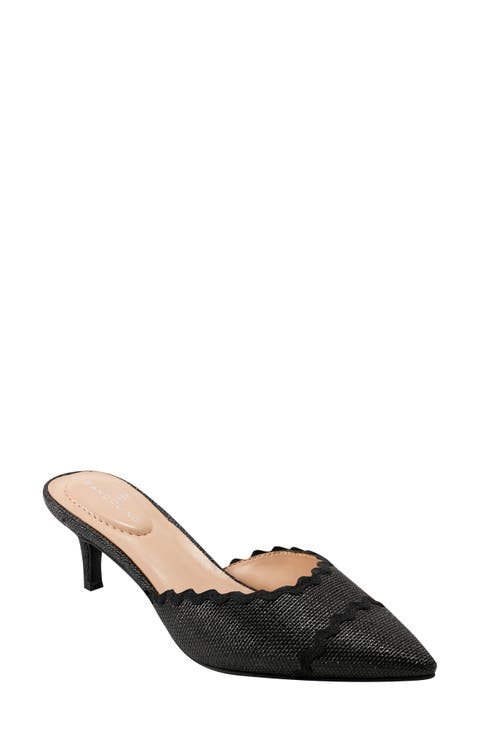 My My Scalloped Kitten Heel Pump (Women)