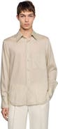 SANDRO Striped loose-fit shirt