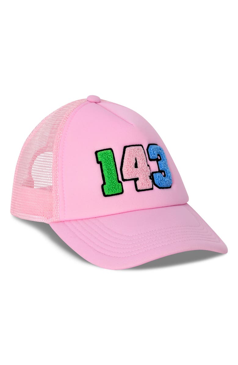 Iscream Kids' 143 Trucker Hat, Alternate, color, Pink Multi