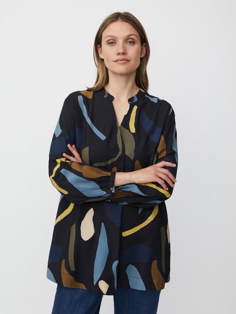 MaGenevra Long Sleeve V-Neck Tunic