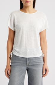 CITY BLUES Side Tie Knit Top