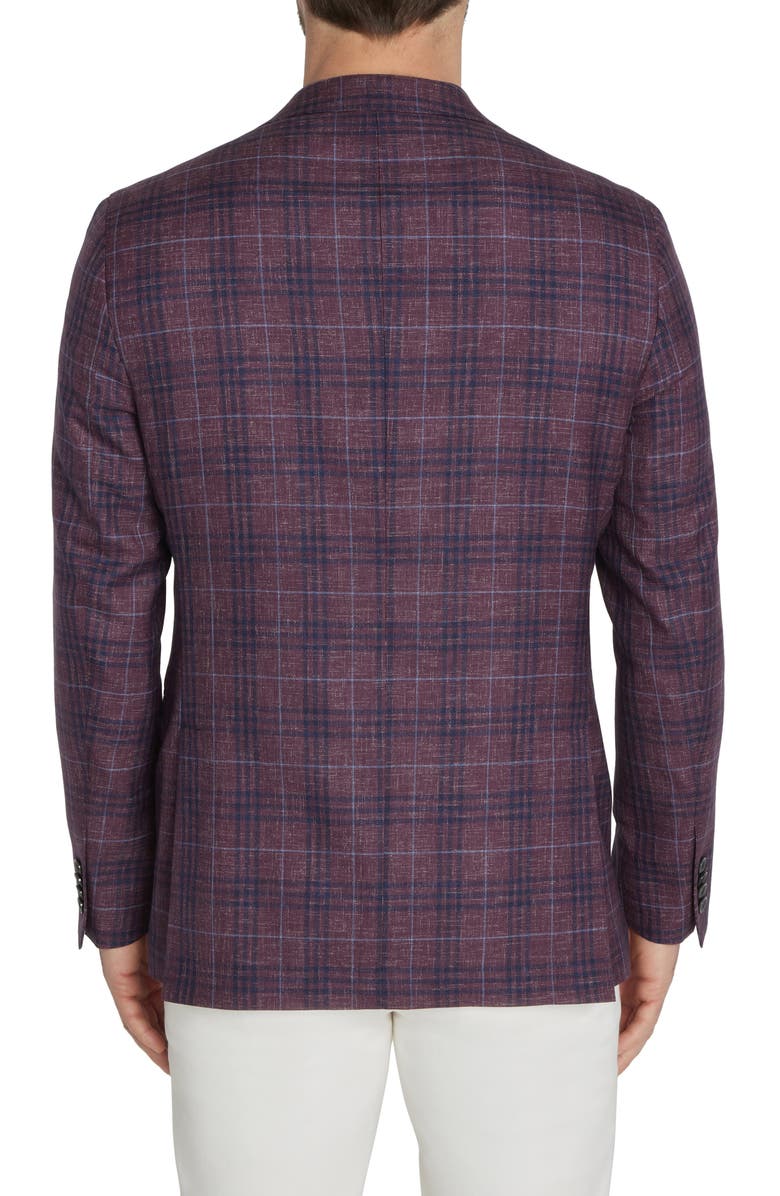 Jack Victor Midland Plaid Wool Sport Coat, Alternate, color, 
