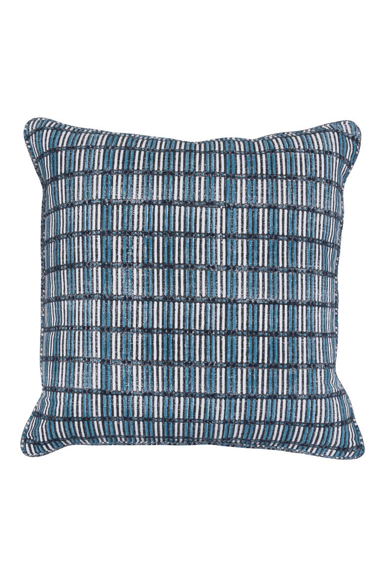 Aubrey Accent Pillow, Main, color, BLACK/ BLUE