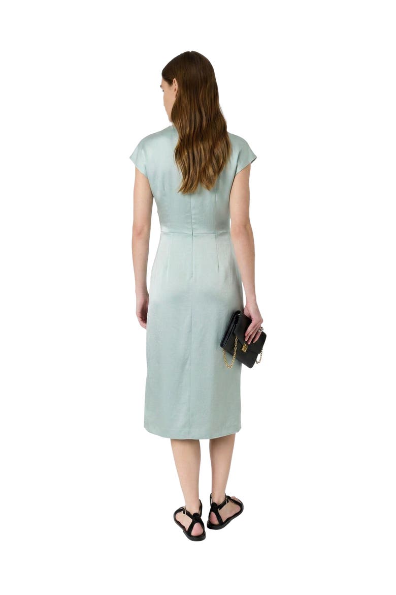 Rialya Buckle Detail Midi Dress, Alternate, color, Water Green