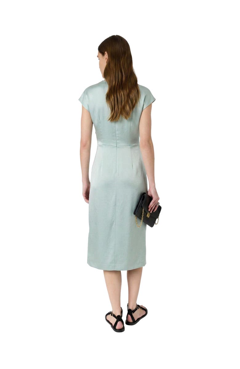 GERARD DAREL Rialya Buckle Detail Midi Dress, Alternate, color, Water Green