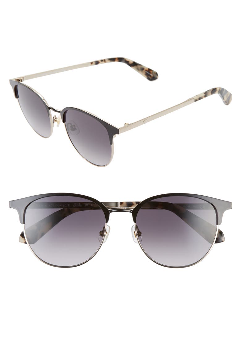 joelynn 52mm sunglasses, Alternate, color, BLACK/ GOLD