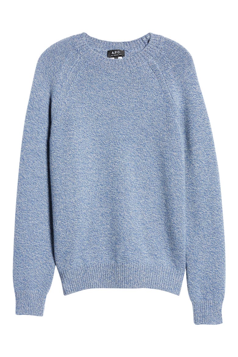 Men's Pull Pierre Wool Sweater, Alternate, color, BLEU ACI