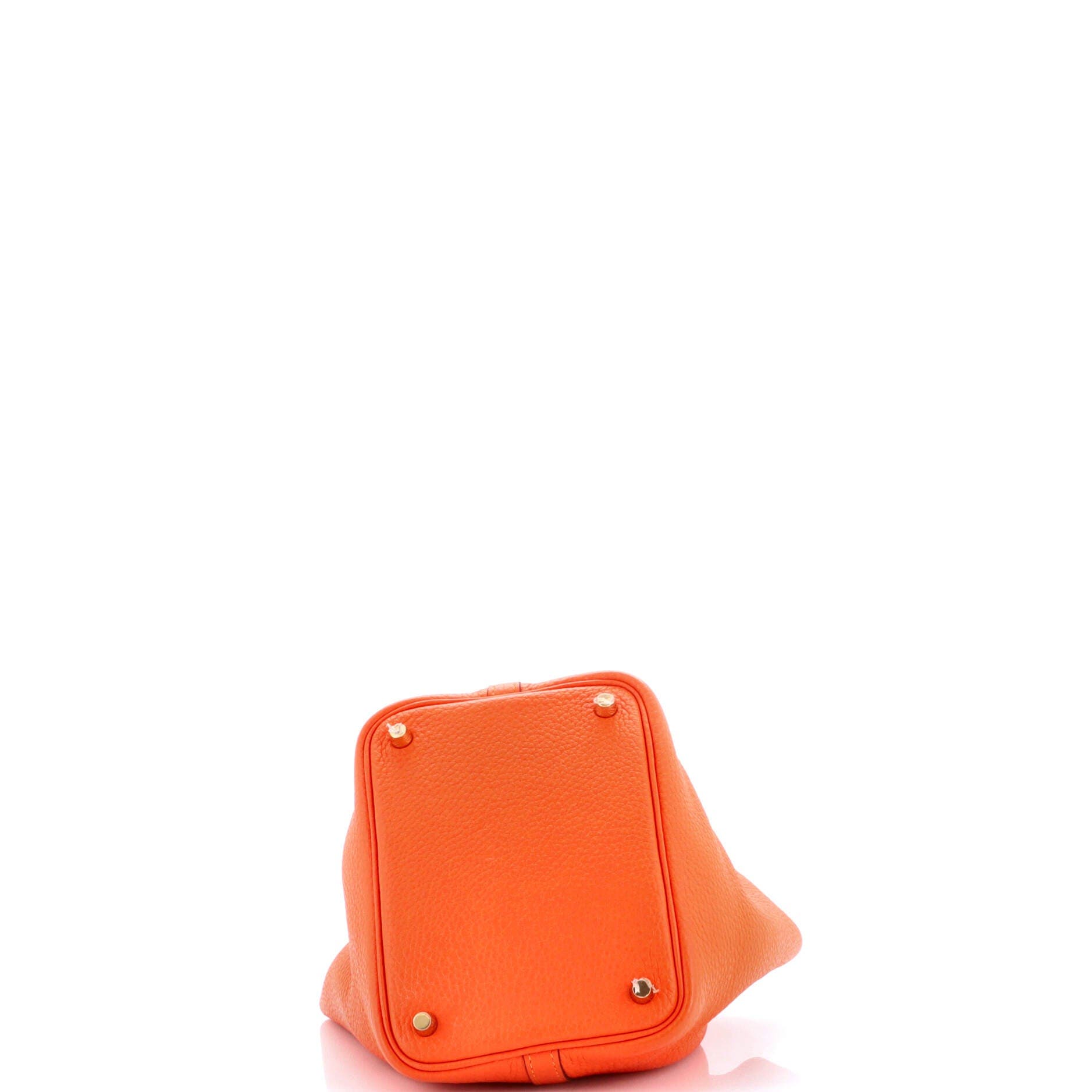 Pre-Owned Hermes Picotin Lock Bag Clemence PM, Alternate, color, Feu