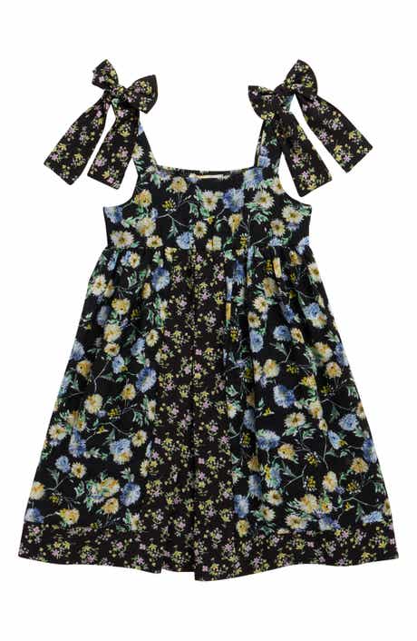 Kids' Floral Bow Strap Sundress