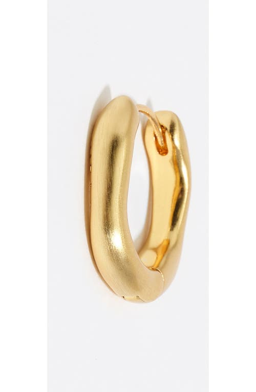 Bimba Y Lola Matte Irregular Earrings Hoop In Gold