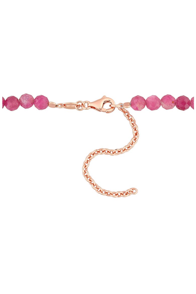 Pink Tourmaline Beaded Necklace & Bracelet Set, Alternate, color, PINK