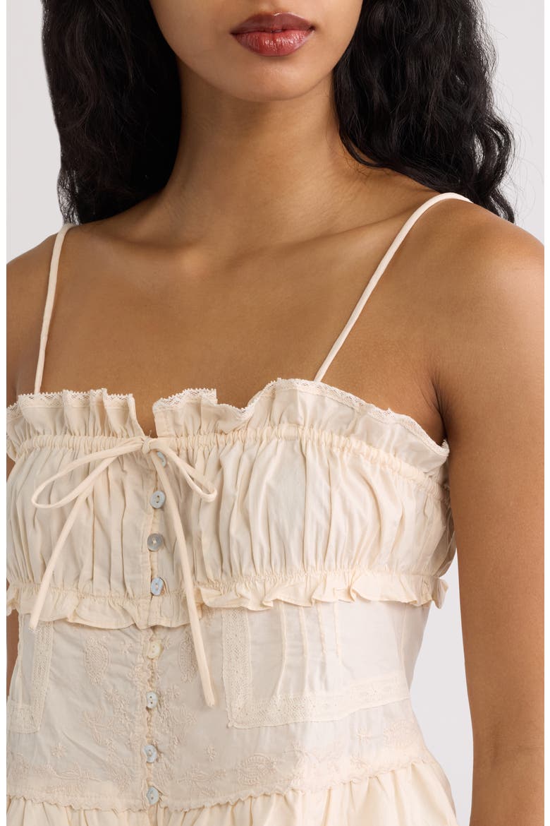 Ramo Ruffle Lace Top, Alternate, color, ECRU