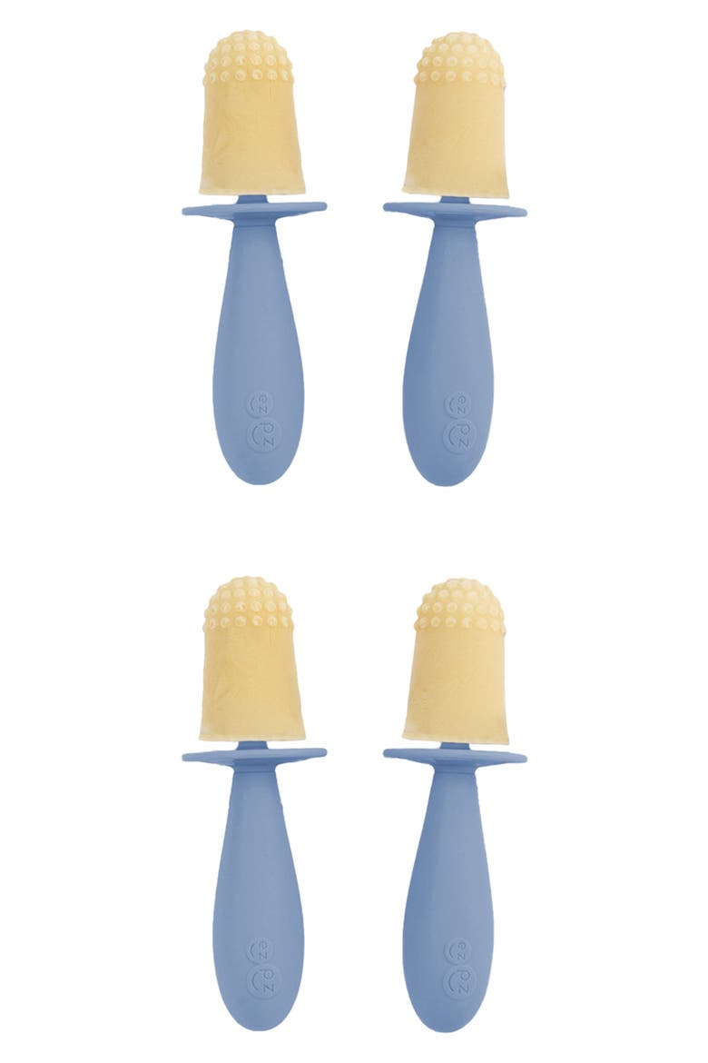 Tiny Pops 2-Pack Silicone Ice Pop Molds, Main, color, INDIGO