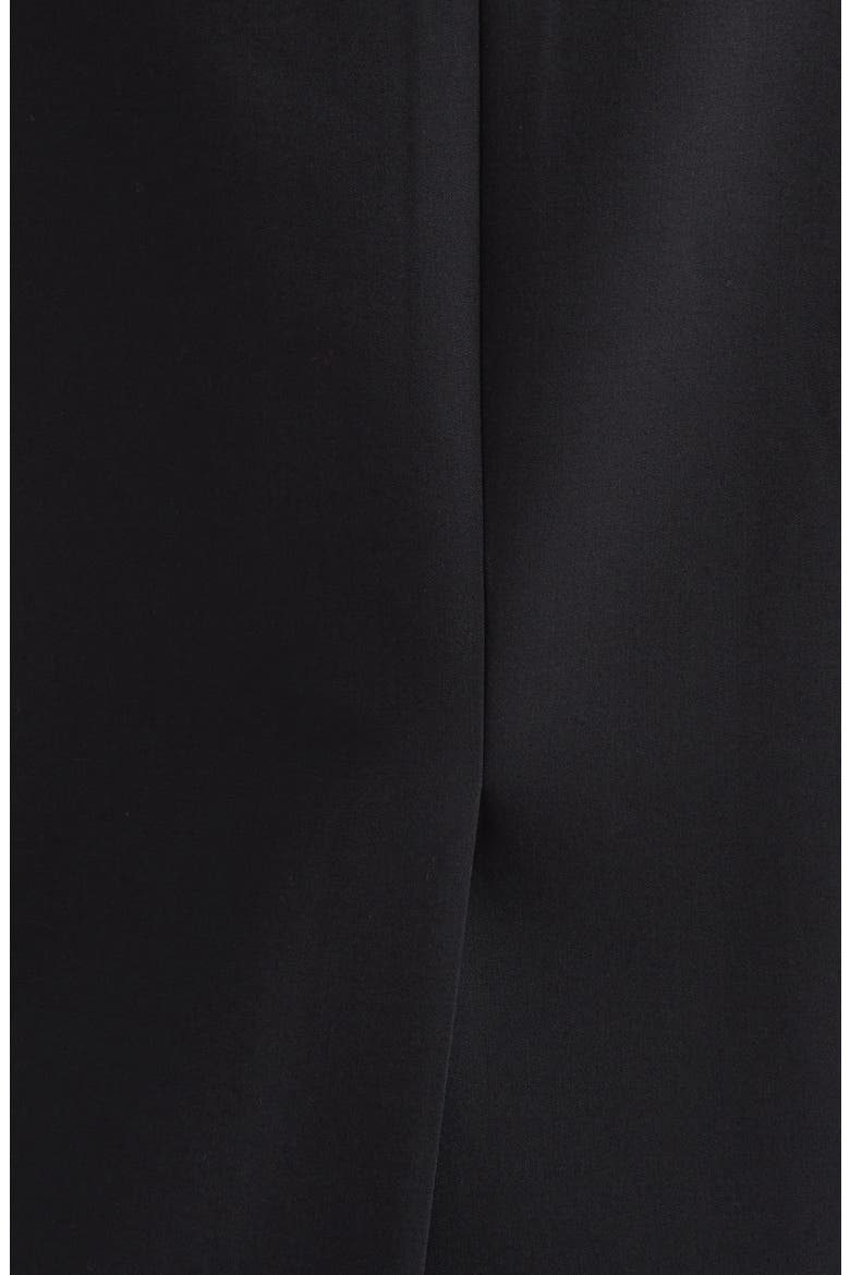 Brooch Embroidered Sleeveless Cocktail Dress, Alternate, color, BLACK