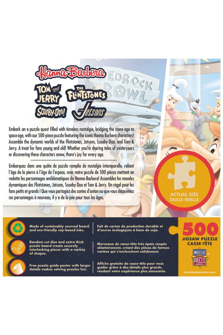 Hanna-Barbera Classics 500 Piece Puzzle, Alternate, color, Multicolor