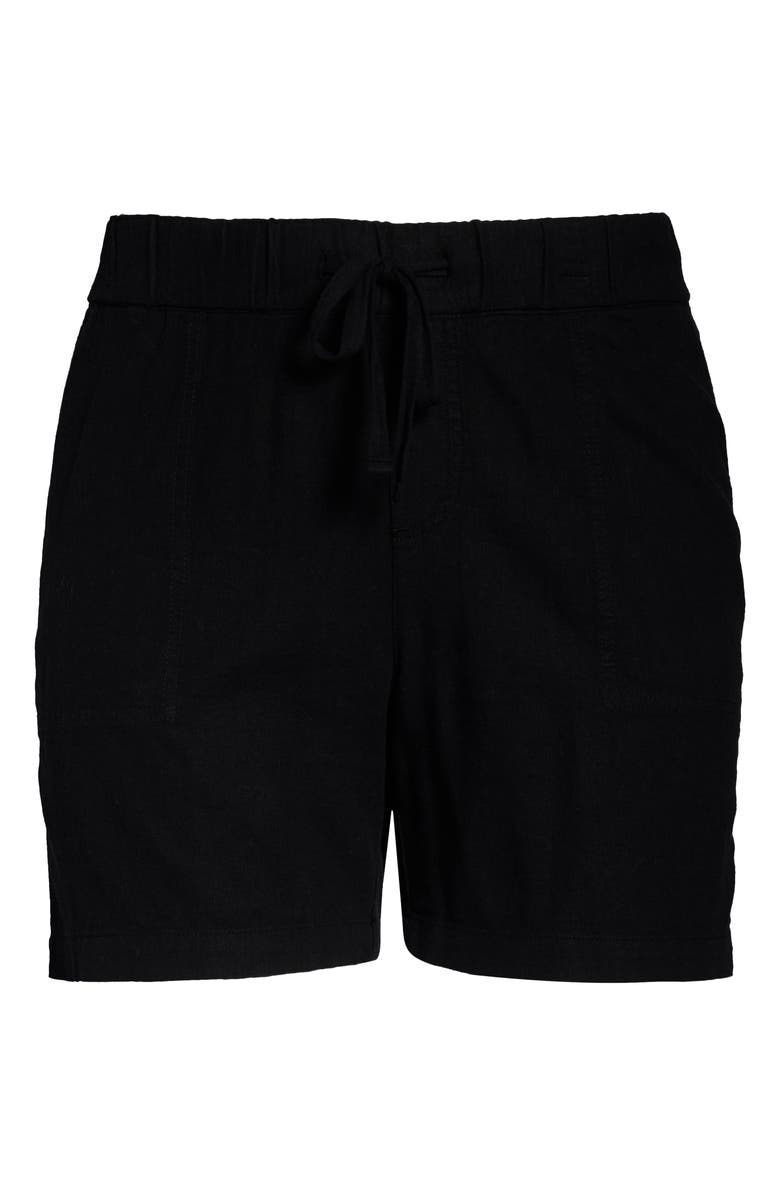 Caslon<sup>®</sup> Drawstring Linen Blend Shorts, Alternate, color, 