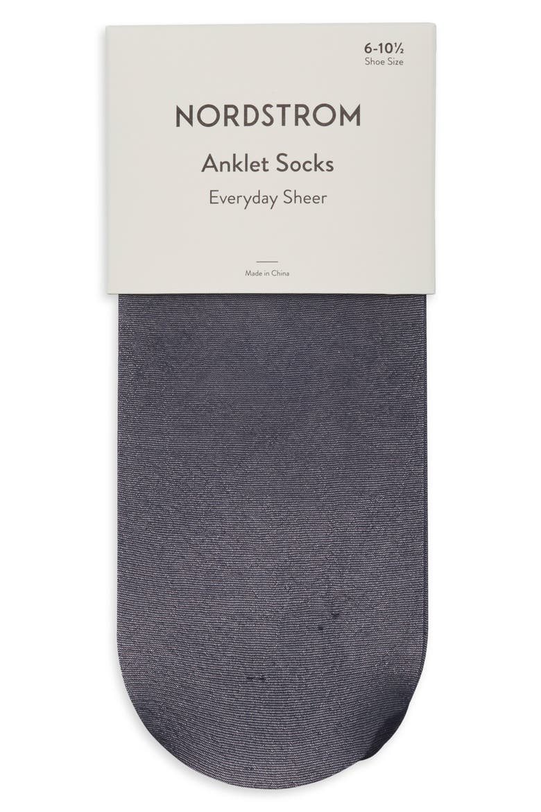 Everyday Sheer Ankle Socks, Alternate, color, NAVY NIGHT