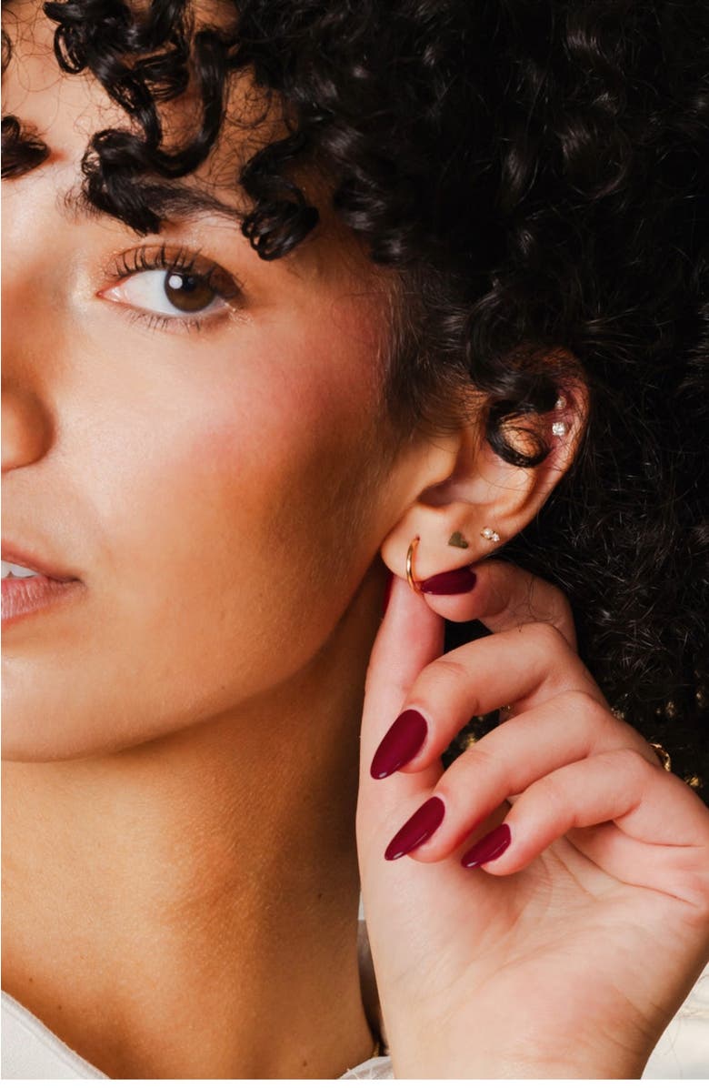 MADE BY MARY 14K Live In Hoop Earrings, Alternate, color, 14K Solid Gold