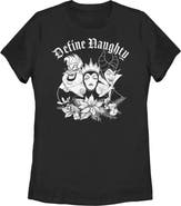 Disney Women's Disney Villains Define Naughty  Graphic T-Shirt
