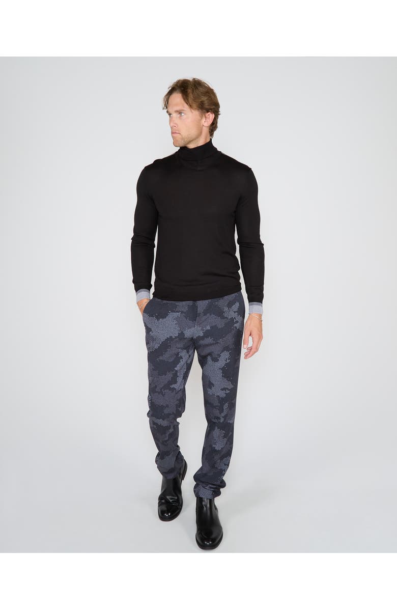 Lords of Harlech Ronald Merino Wool Turtleneck Sweater, Alternate, color, Black