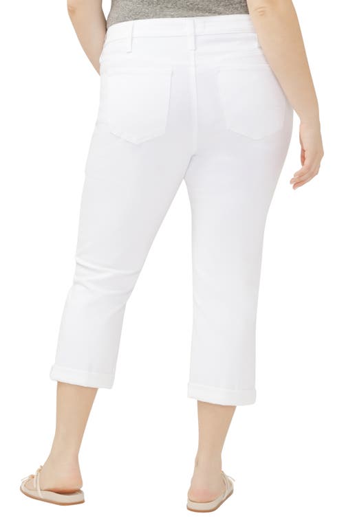 Silver Jeans Co. Plus Size Suki Mid Rise Curvy Fit Kick Flare Jeans In White