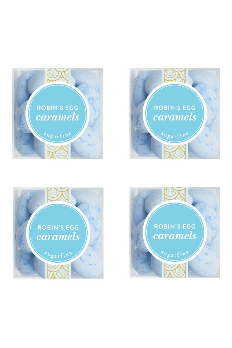 Set of 4 Robin's Egg Caramels Candy Cubes, Main, color, NO COLOR