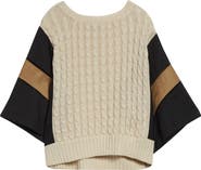 Max Mara Hybrid Linen Cable Sweater