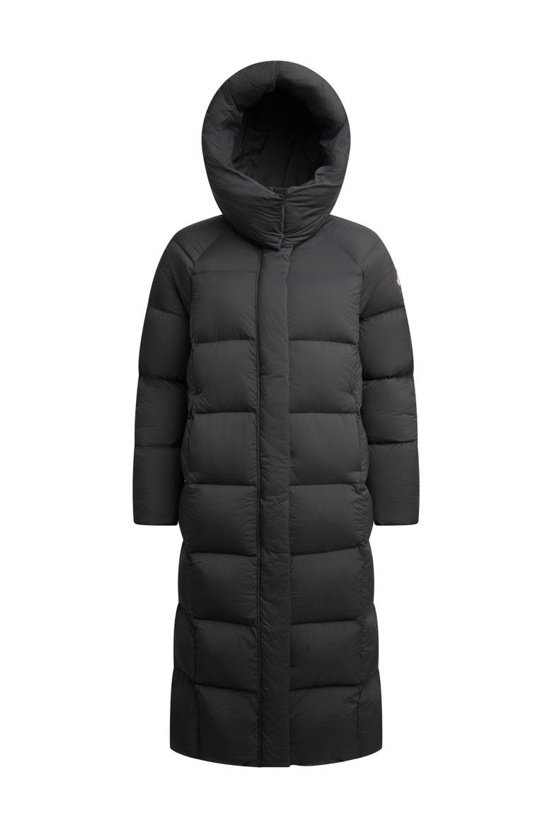 Cloud Ultra Long Puffer Down Coat, Alternate, color, BLACK/STONE
