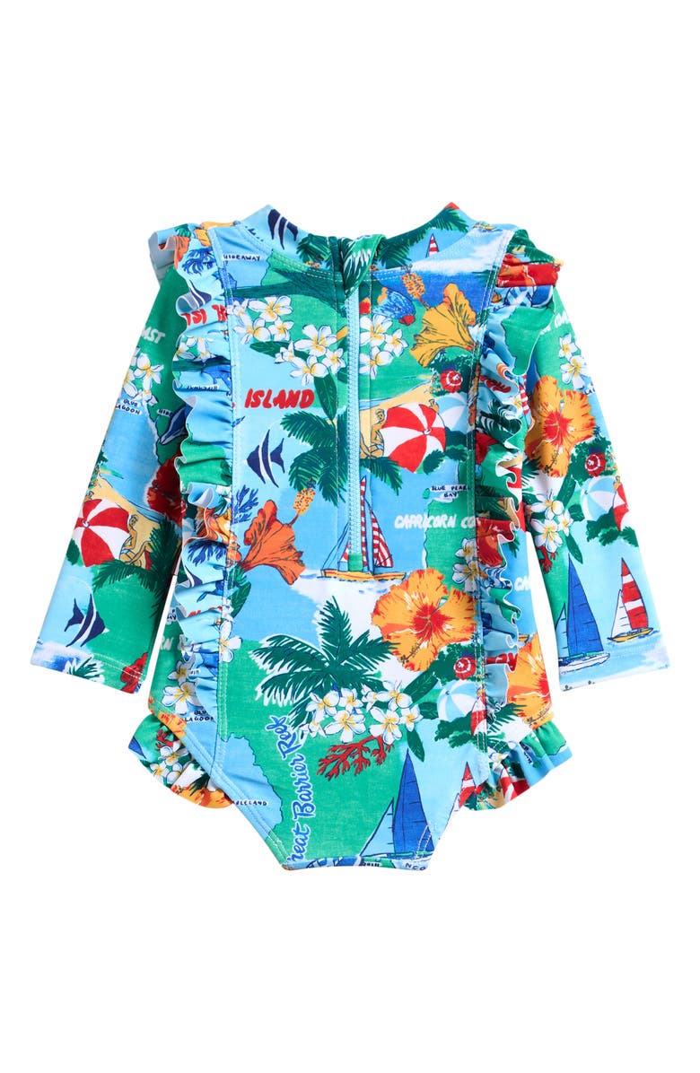 Seafolly Viva Vacation Frill One-Piece Swimsuit, Alternate, color, Viva Vacation