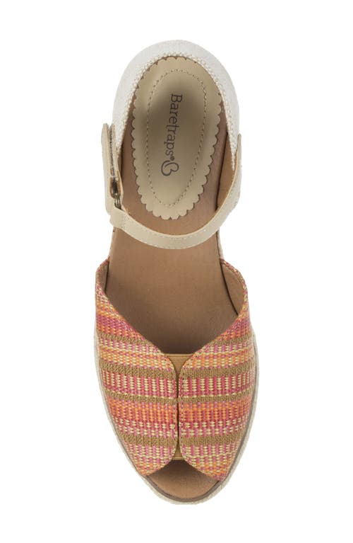 Shop Baretraps Odetta Espadrille Wedge Sandal In Coral Multi