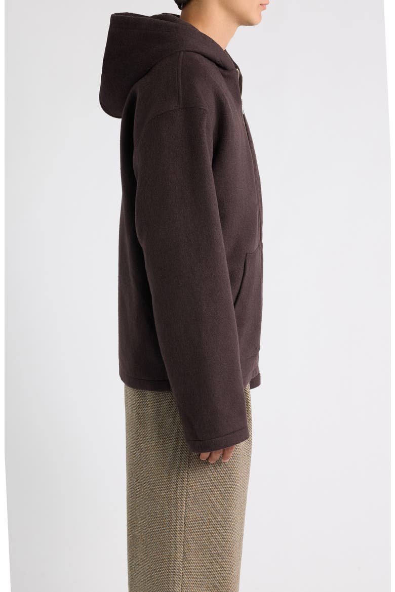 Wool Blend Zip Hooodie, Alternate, color, RAIN DRUM