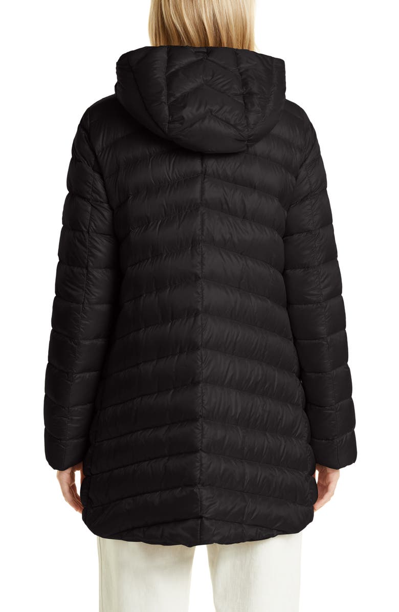 Herno Chevron Quilted High-Low Down Jacket, Alternate, color,