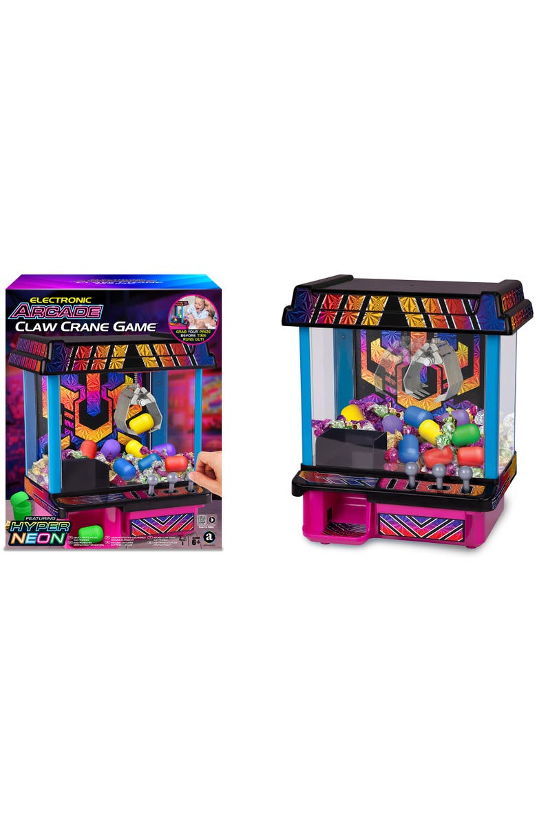 Ambassador Games Electronic Arcade Claw Crane Game, Alternate, color, Multicolored