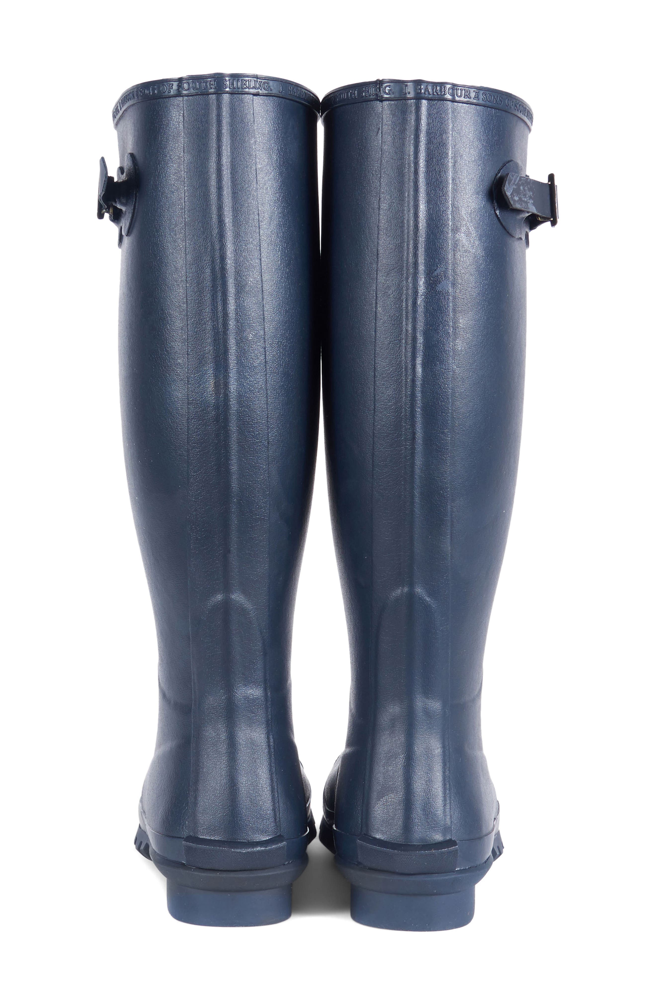 Barbour Bede Rain Boot, Alternate, color, Navy